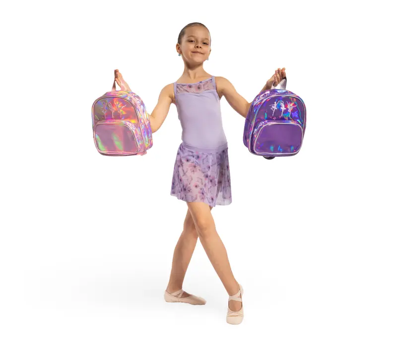 Bloch Ballerina Backpack, duhový dívčí batoh - Dúhová růžová