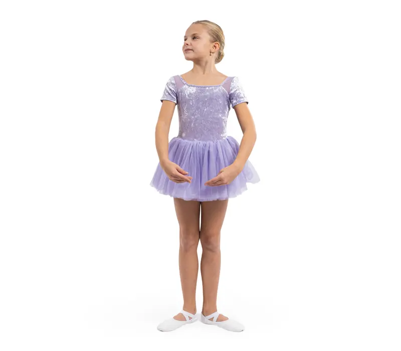 Bloch Ballet, bavlněný dres s krátkým rukávem - Šeříková lilac Bloch