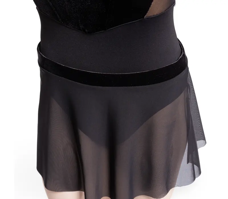 Bloch Avery mesh pull on skirt, dámská sukně - Černá