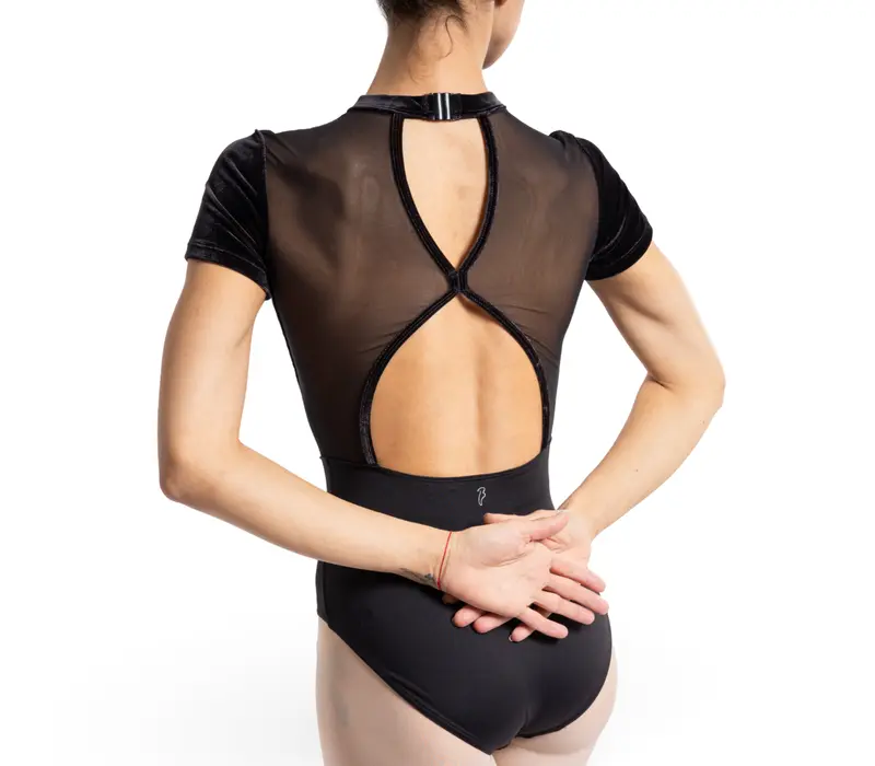 Bloch Gia cap sleeve leotard, dres pro dámy - Černá