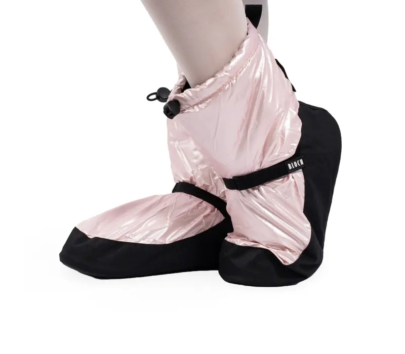 Bloch metalic bootie, dámská obuv na zahřátí - Růžová Pink metallic Bloch