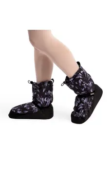 Bloch booties černý květ, dámská zahřívací obuv