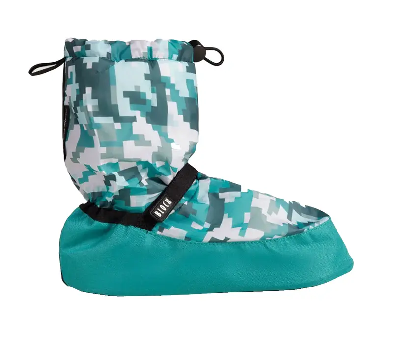 Bloch crazy printed booties, obuv na zahřátí - Pixel print Bloch