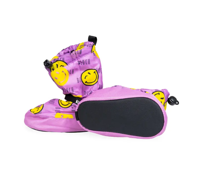 Bloch crazy booties, dětská obuv na zahřátí - Smiley Print Bloch