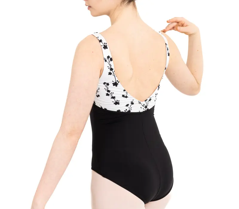 Capezio, baletní dres na široká ramínka - Cascading Florals Capezio