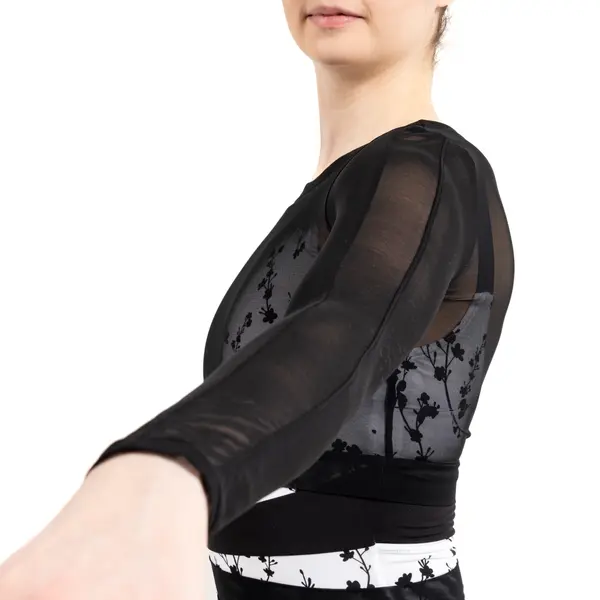 Capezio C'est La Vie Joyeux mesh cover up, dámský top