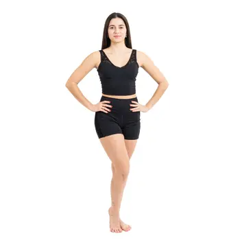 Capezio Bella Notte Vita Side Panel Short, dámské šortky - Černá