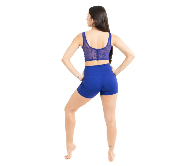 Capezio Bella Notte Vita Side Panel Short, dámské šortky - Spektrum modré