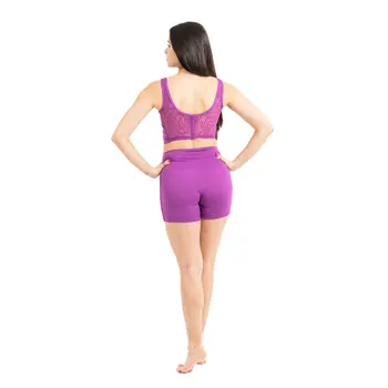 Capezio Bella Notte Vita Side Panel Short, dámské šortky - Hyacintová fialová