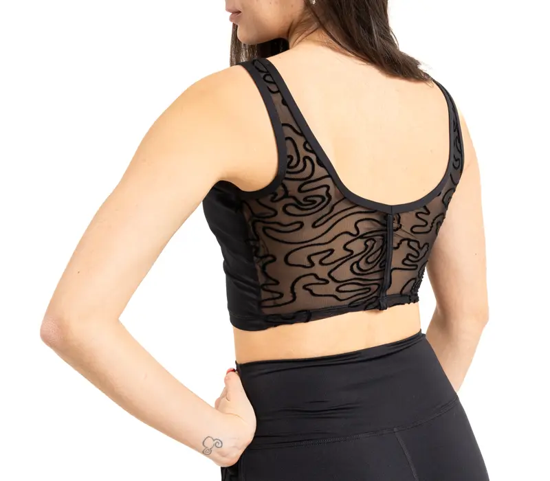 Capezio Bella Notte Dolce Tank, dámský top - Černá