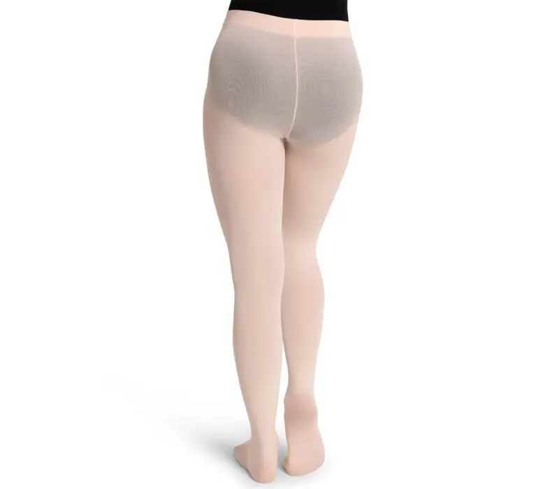 Capezio Ultra Soft tight self knit, dámské punčocháče s celým chodidlem - Růžová balet Capezio