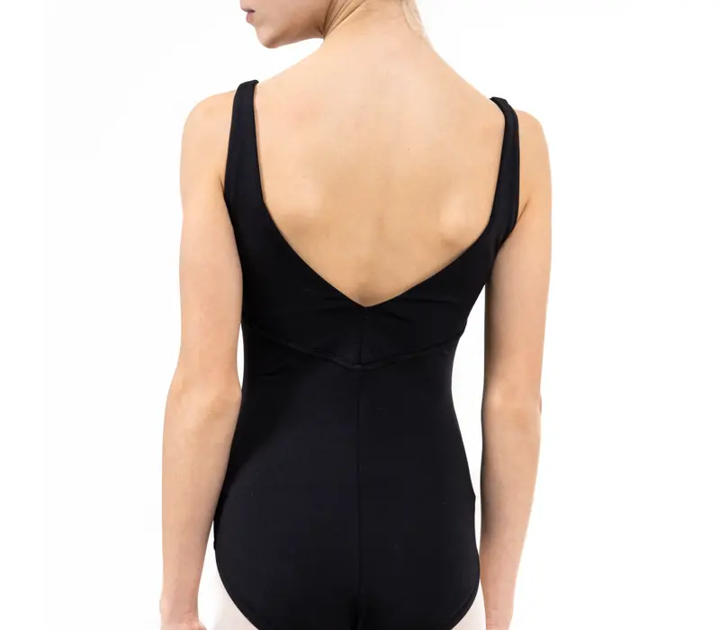 Capezio C'est La Vie Étoile Leotard, dívčí dres na širší ramínka - Černá