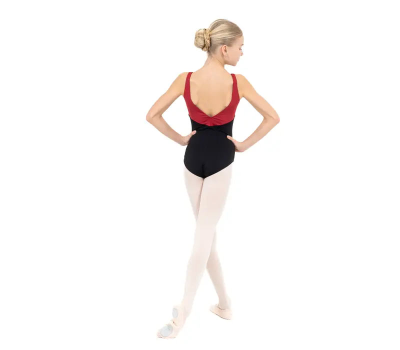 Capezio C'est La Vie Étoile Leotard, dívčí dres na širší ramínka - Červená scarlet Capezio