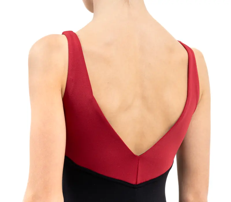 Capezio C'est La Vie Étoile Leotard, dívčí dres na širší ramínka - Červená scarlet Capezio