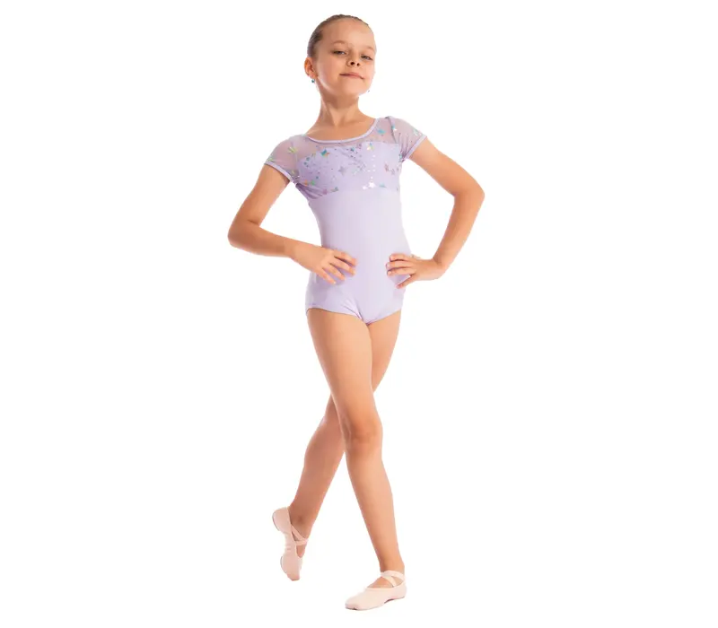 Capezio, dětský dres s krátkým rukávem - Fialová - lavender