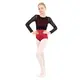 Capezio C'est La Vie Joyeux mesh cover up, dívčí top - Černá