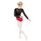 Capezio C'est La Vie Joyeux mesh cover up, dívčí top - Černá