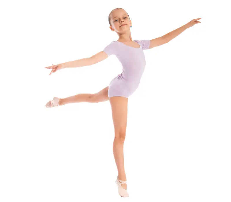 Capezio, dětský dres s krátkým rukávem - Fialová lavender Capezio