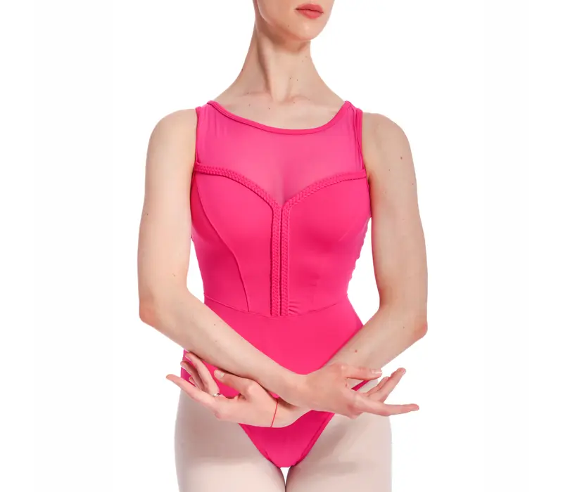 Mirella Miami boat neck tank, dámský dres na široká ramínka - Fuchsia