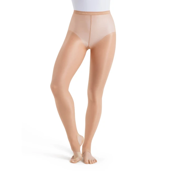 Capezio ultra shimmery, lesklé třmenové punčocháče