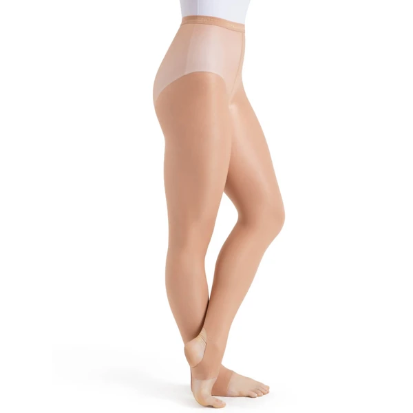 Capezio ultra shimmery, lesklé třmenové punčocháče