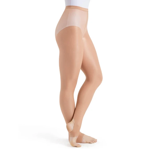 Capezio ultra shimmery, lesklé třmenové punčocháče